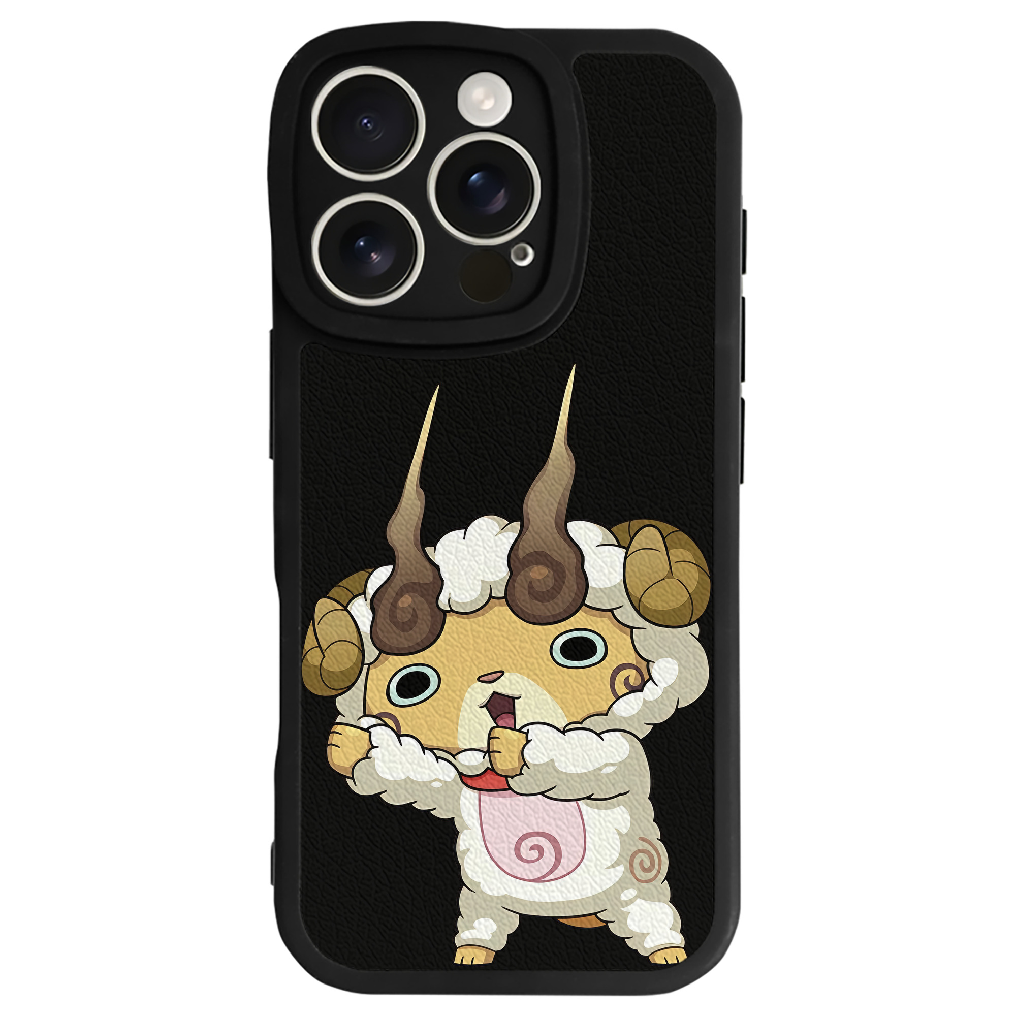 （画像用） 妖怪ウォッチ Yo-kai Watch 【iPhone 16シリーズ対応】シリコンスマホケース（レザー調） 材質：シリコン